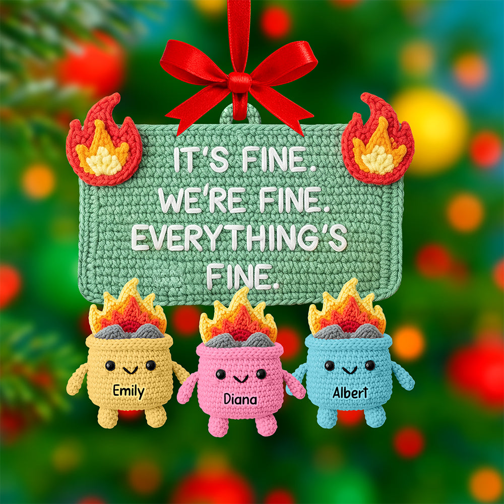Funny Fire Meme Christmas Ornament - Personalized Gifts For Coworkers 03Naqn190825 - Image 2