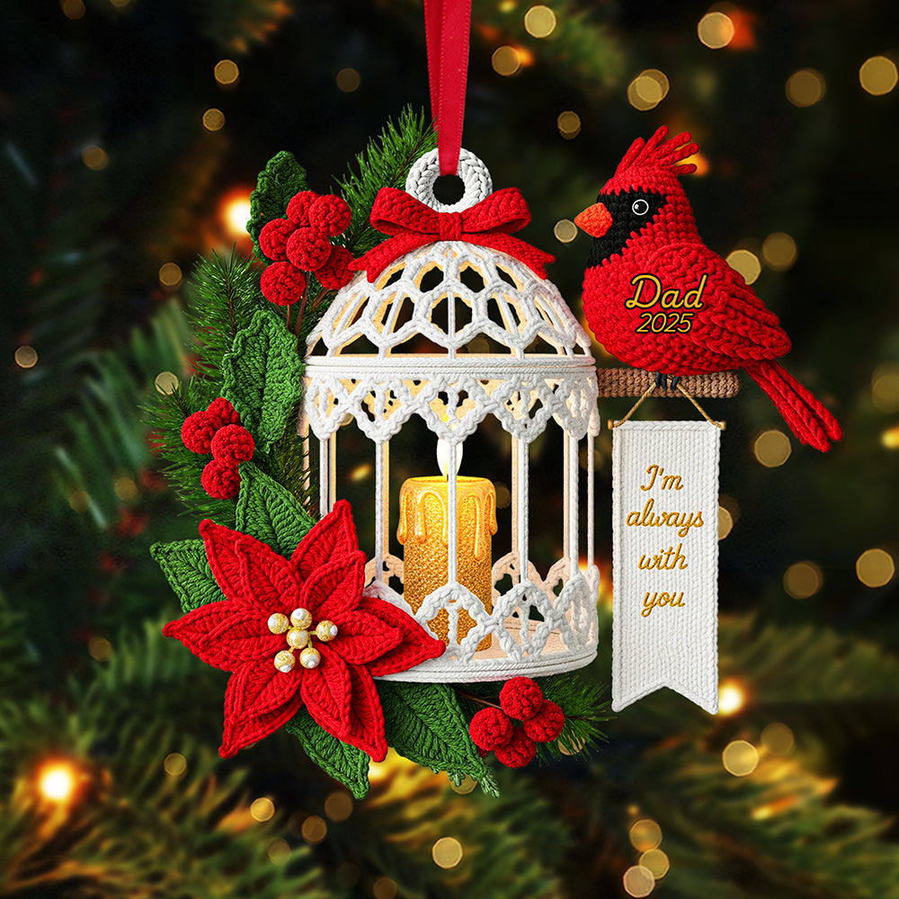 Memorial Cardinal Ornament - Personalized Gifts For Loved Ones 03Nata050925 - Image 3