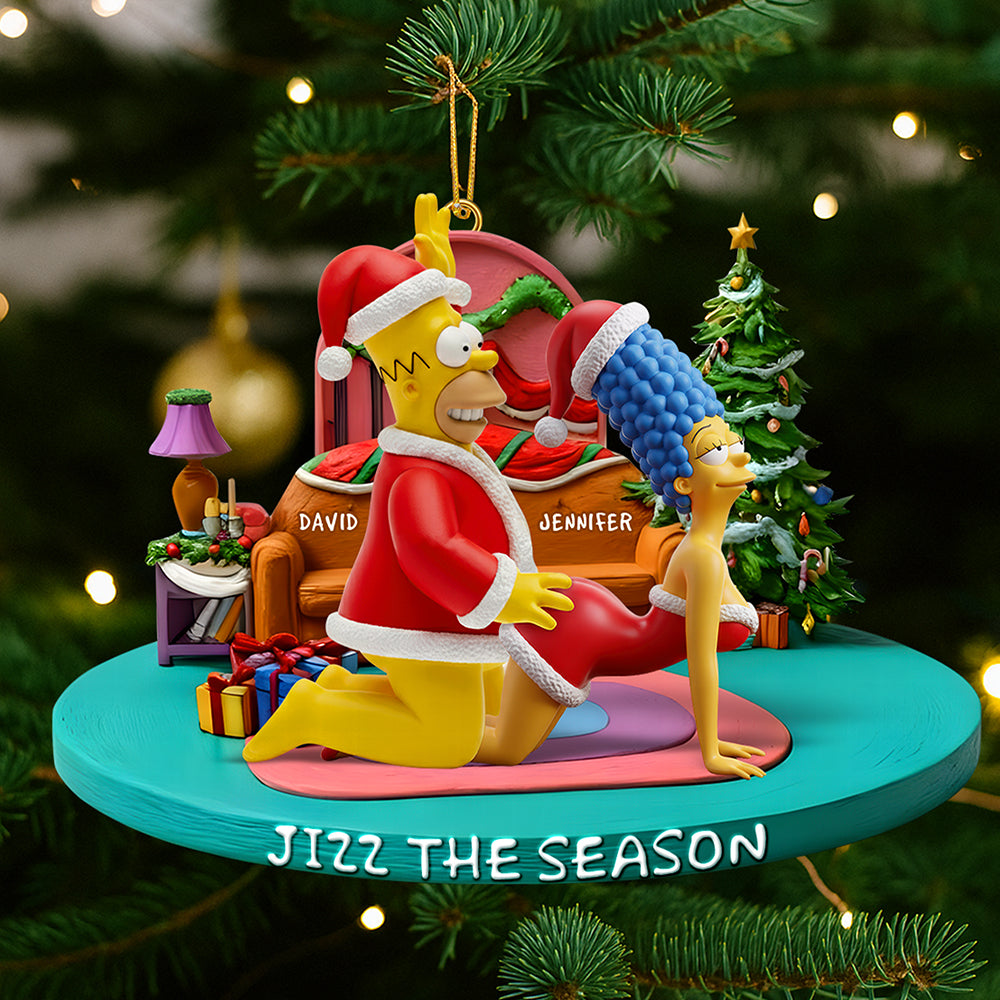 Mischievous Couple Fun Christmas Ornament – Personalized Gifts For Couple 02Qhqn160925