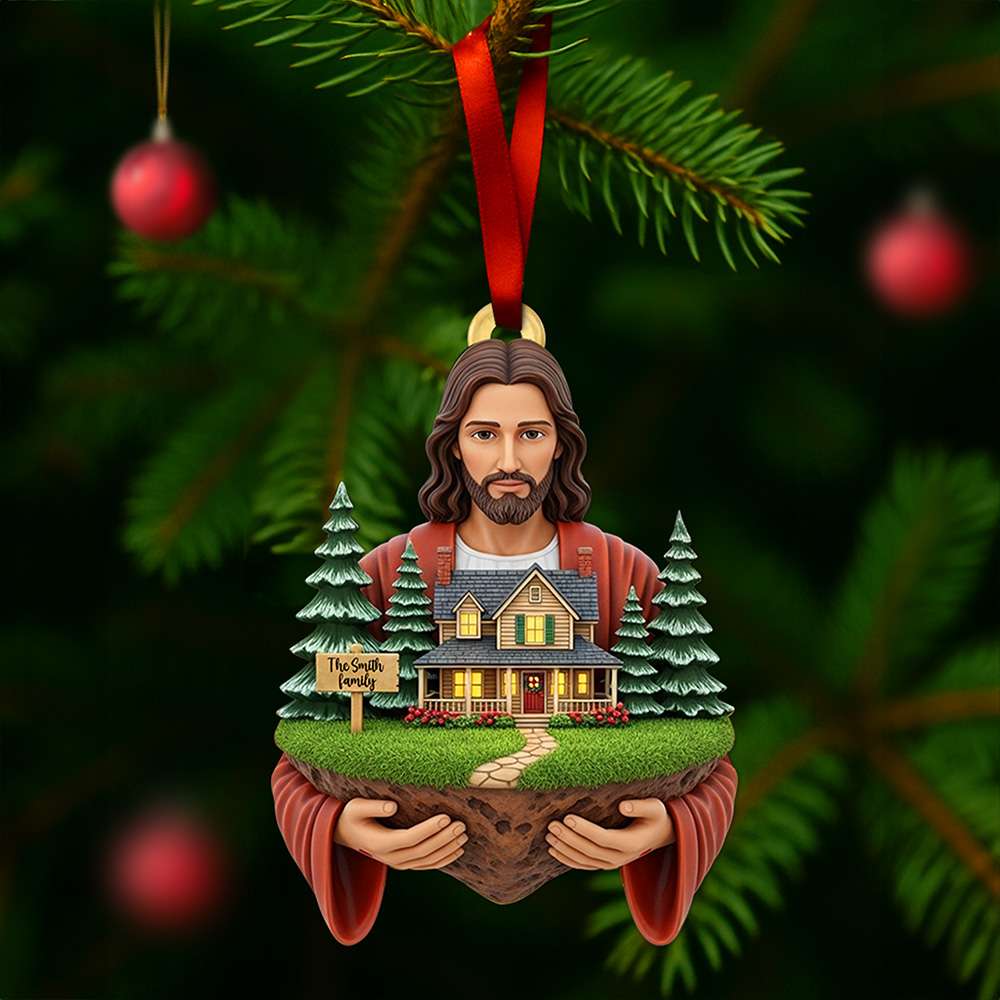 Blessed Family Christmas Ornament - Personalized Gift For Family 02Tolu130825 - Image 3