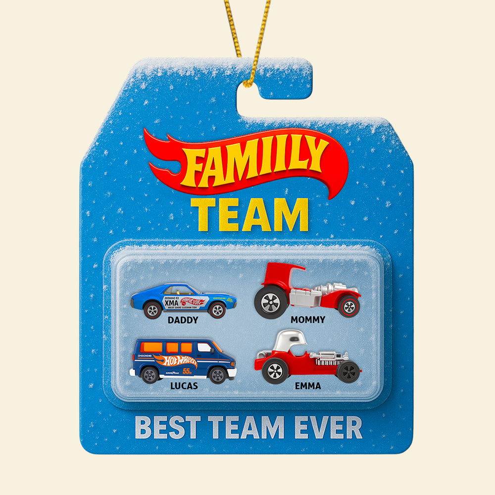 Family Racing Team Ornament Christmas Personalized Gifts For Family 01Ohdt040925 - Image 3