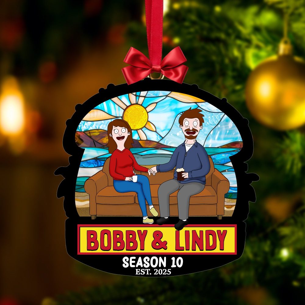 Quirky Cartoon Couple Ornament - Personalized Gifts For Couples 02Ohlu091025Pa - Image 4