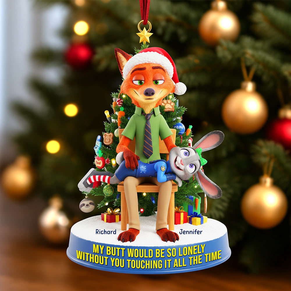 Cheeky Couple Ornament - Personalized Gifts For Couple 02Naqn170925 - Image 3