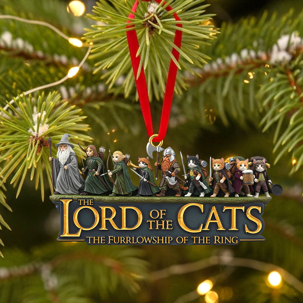 Fantasy Cat Gang Christmas Ornament, Personalized Gifts For Cat Lovers 04Qhtn050925 - Image 2
