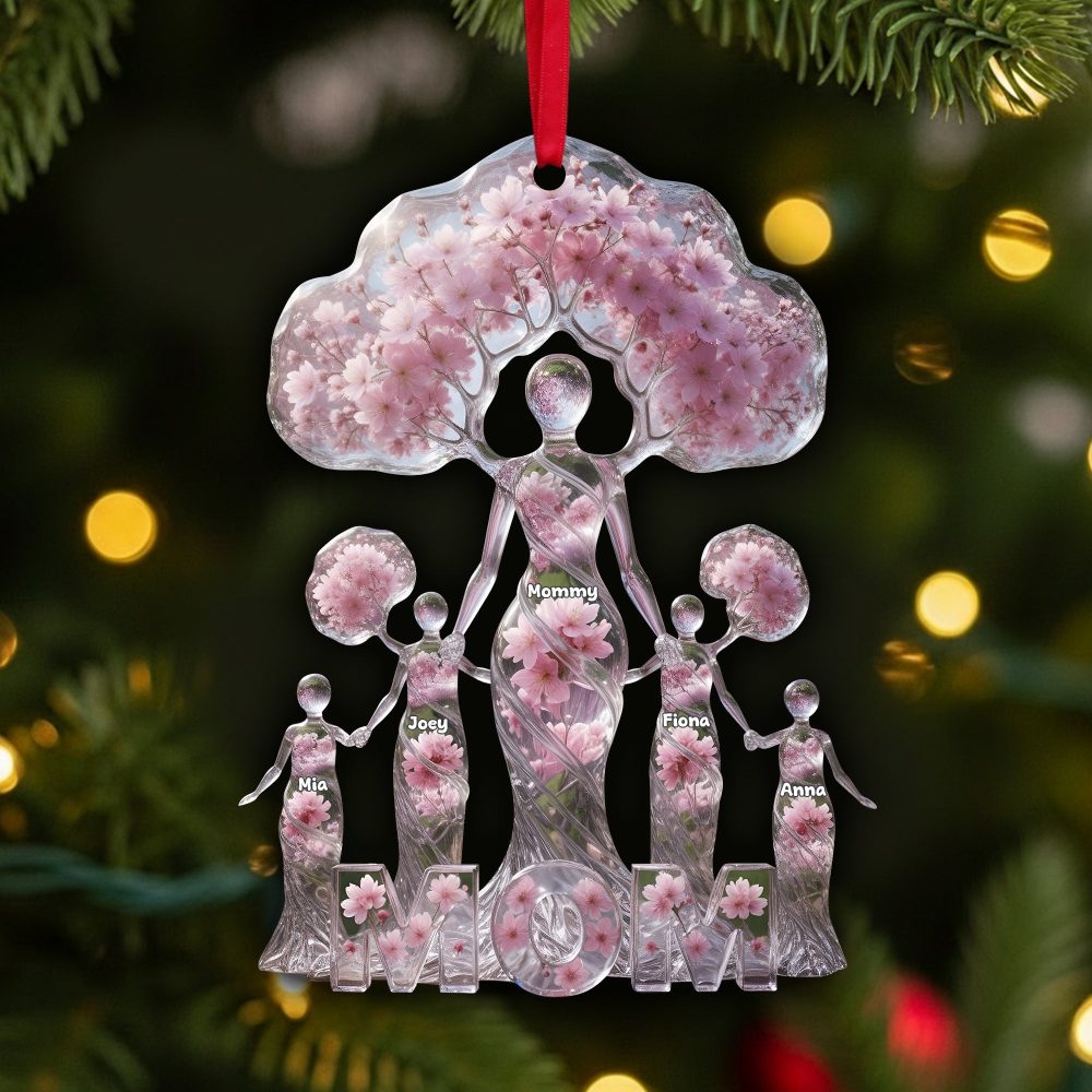 Gracefully Elegant Mom Tree Of Life Ornament, Personalized Gifts For Mom 01Qhlu011025 - Image 4