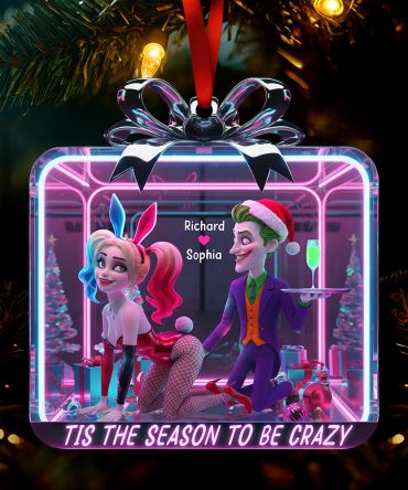 Naughty Couple Christmas Ornament - Personalized Gifts For Couple 02Paqn091025