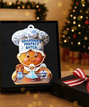 Grandma'S Gingerbread Toile De Jouy Ornament - Personalized Gifts For Grandma Christmas Ornament 02Pgta170925
