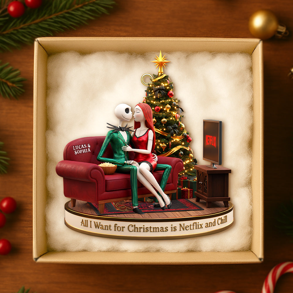 Personalized Gifts For Couple Christmas Ornament 04Pgtn231025 - Image 3