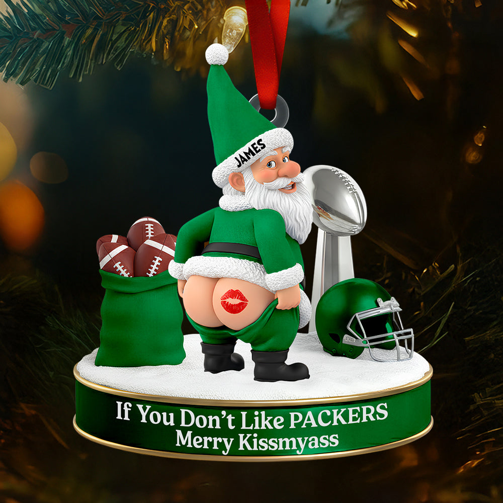 Celebrate Your Team Spirit - Personalized Sport Lover Gnome Ornament - Image 2