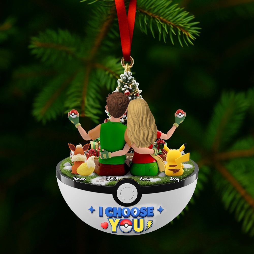 I Choose You Ornament - Personalized Gift For Couples - Image 2