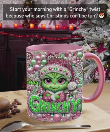Grinch Merry Grinchmas - Personalized Stole Christmas Accent Mug
