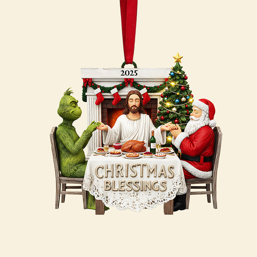 Christmas Blessings - Personalized Gifts For Christians - Unique Christmas Ornament - Image 5
