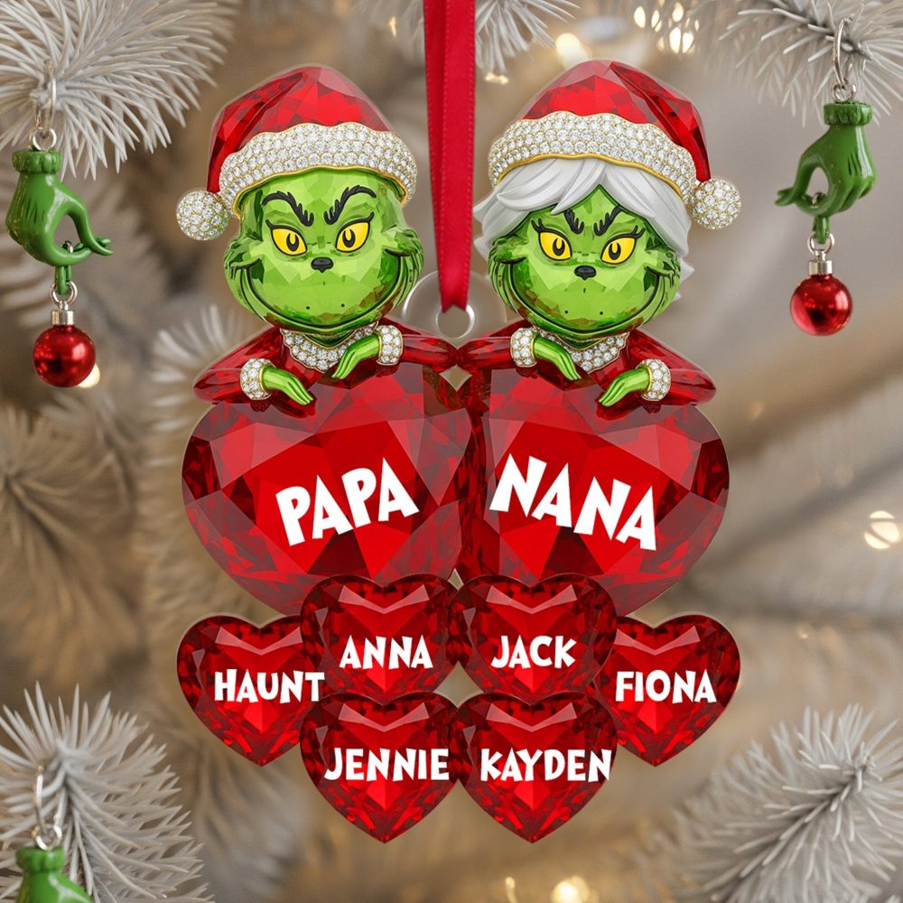 Love From Grandkids - Personalized Christmas Ornament For Grandparents - Image 2