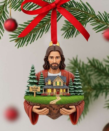 “Blessed Is The Family” - Personalized Christmas Ornament - Ideal Gift For Families And Friends
