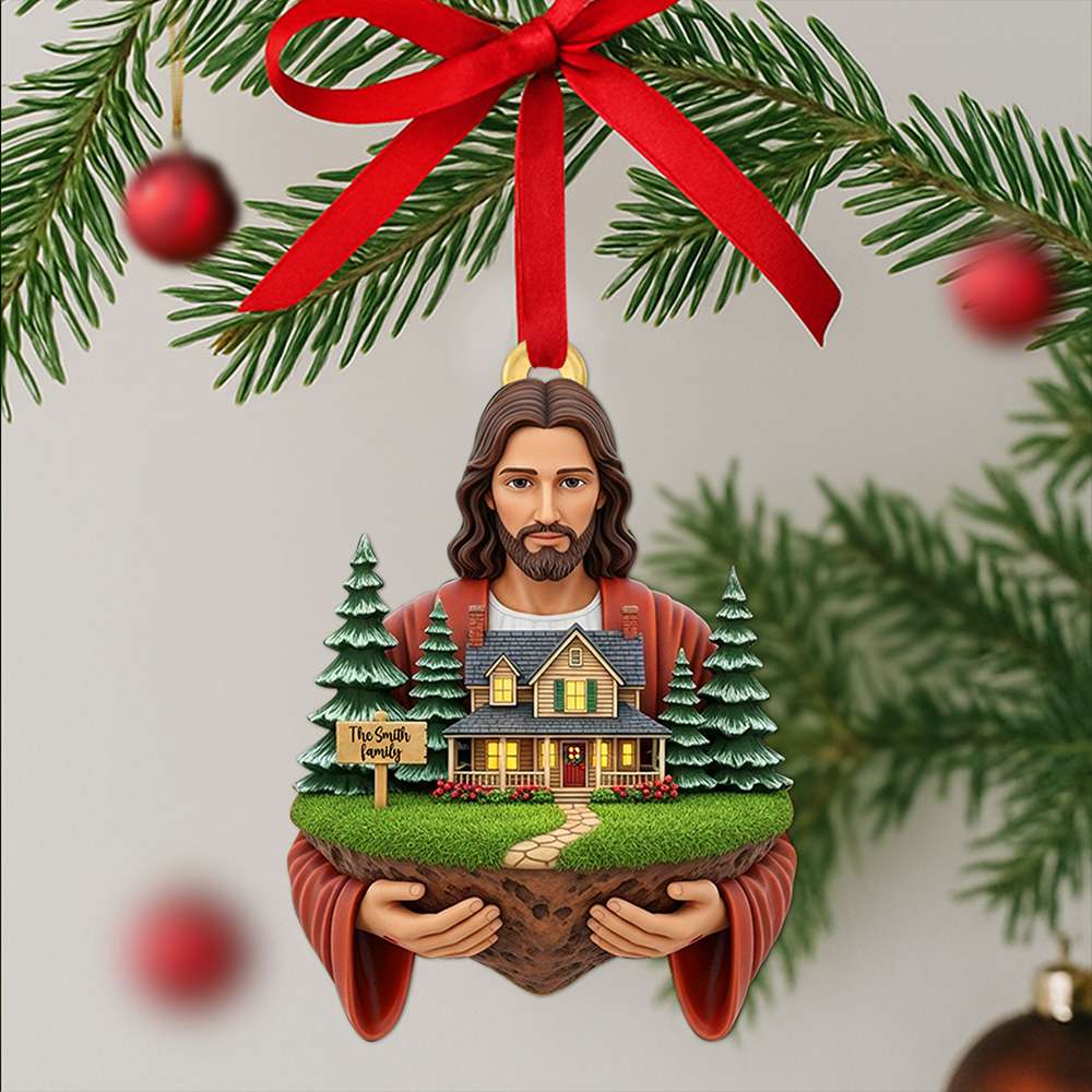 “Blessed Is The Family” - Personalized Christmas Ornament - Ideal Gift For Families And Friends