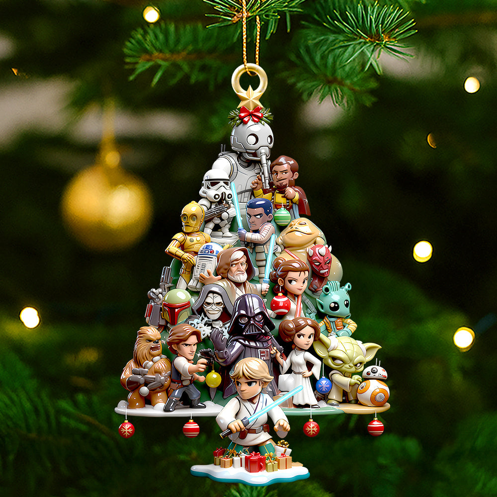 “Celebrate The Magic Of Film” - Cosmic Troop Christmas Tree Ornament, Personalized Gifts For Movie Fans