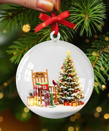 Cherished Memories - Personalized Memorial Ornament - A Heartfelt Gift For Loved Ones