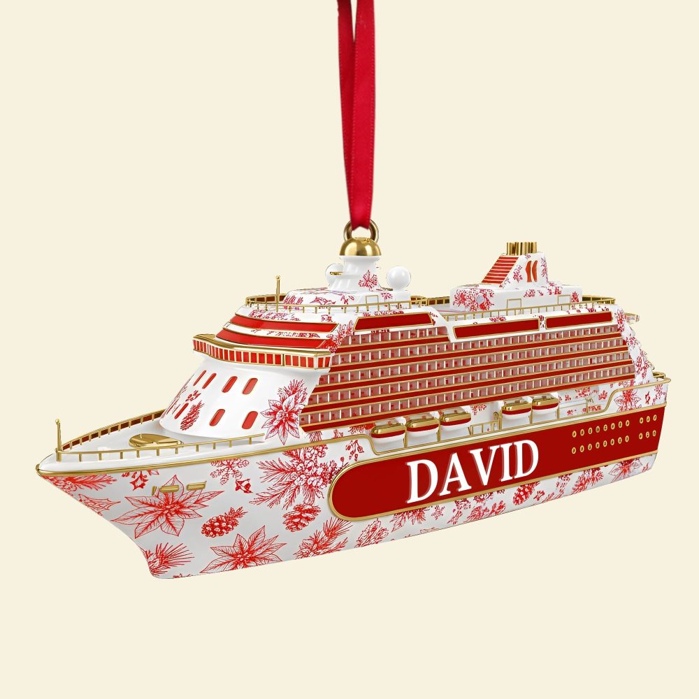 Sail Away With Personalized Charm - Road Trip Cruising Ornament - Custom Gifts For Cruising Lovers - Image 5