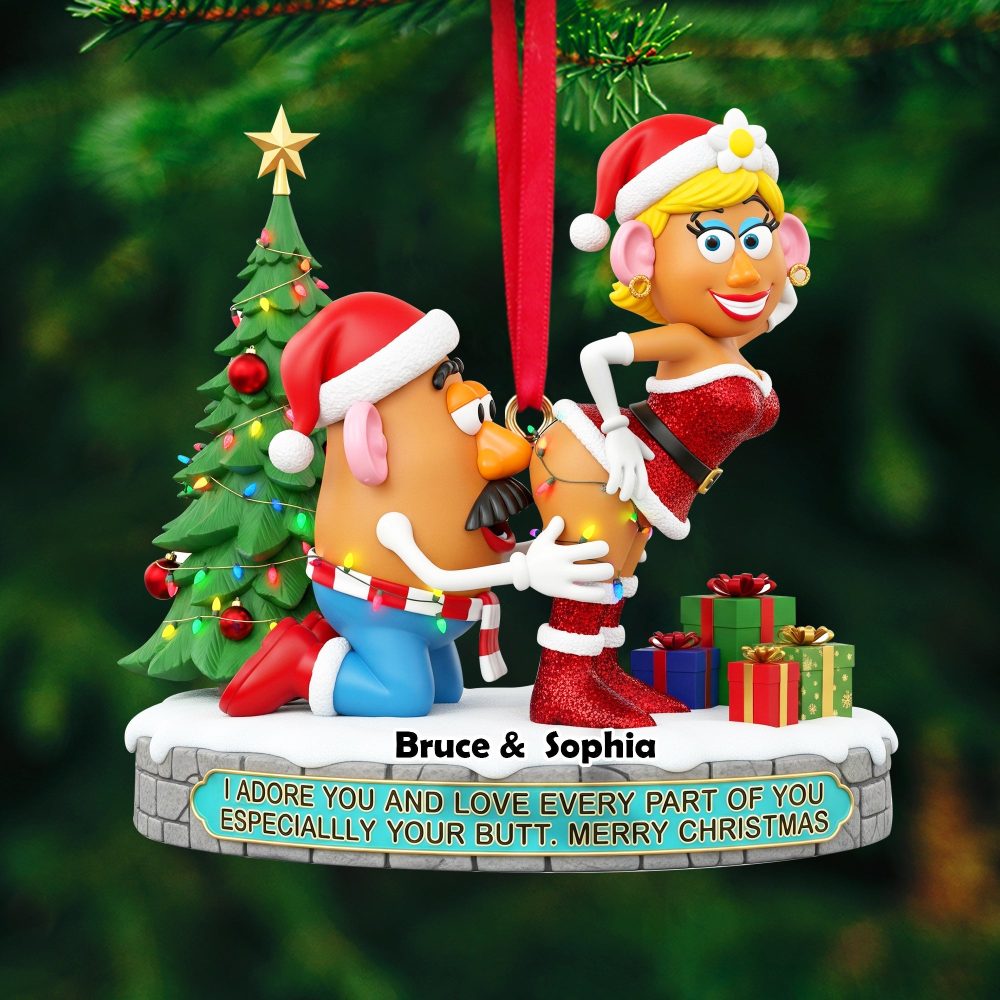 I Adore You - Playful Animated Ornament - Personalized Gift For Couples - Image 4