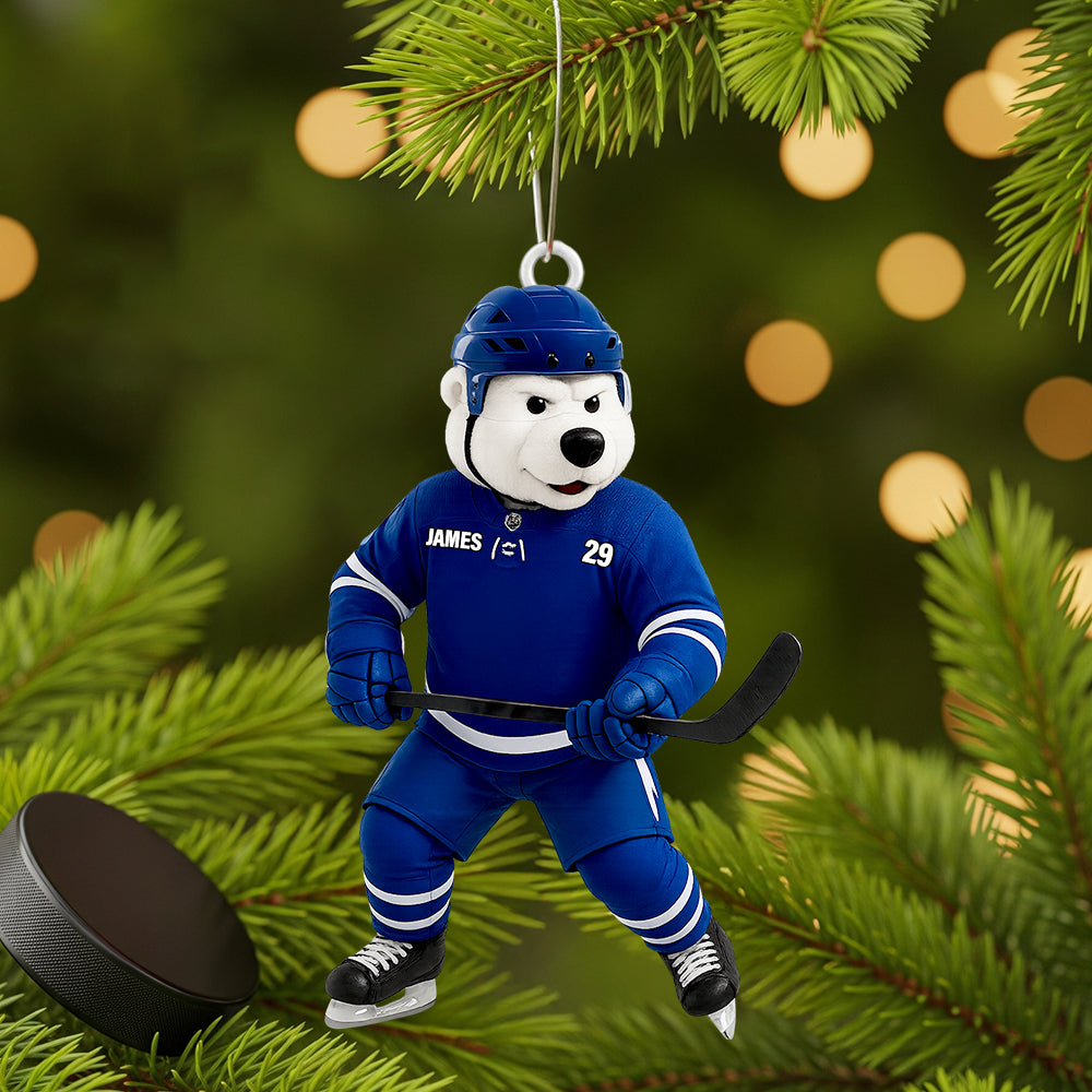 Bring Joy To Hockey Lovers - Ice Rink Spirit Christmas Ornament Personalized Gift For Players & Fans