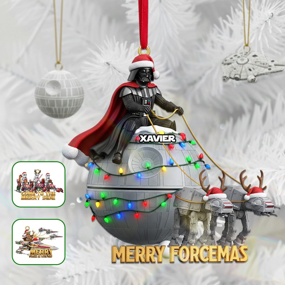 “Come To The Merry Side” - Personalized Cosmic Guardian Acrylic Ornaments - Unique Christmas Gift For Friends, Family & Collectors - Image 2