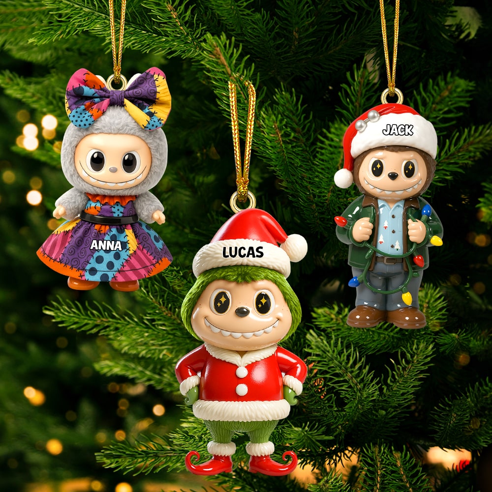 Cute Monsters Personalized Acrylic Ornament - The Perfect Gift For Xmas Movie Fans - Image 2