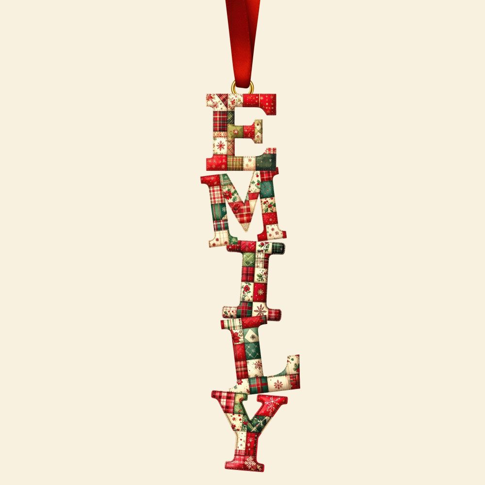 Sewing Alphabet Ornament - A Unique Personalized Christmas Gift For Craft Lovers! - Image 4
