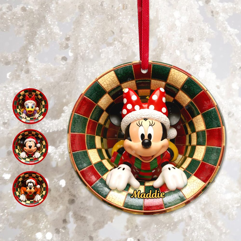 “Bring Magic To Your Tree!” - Cute Round Ceramic Ornament - Personalized Gift For Christmas