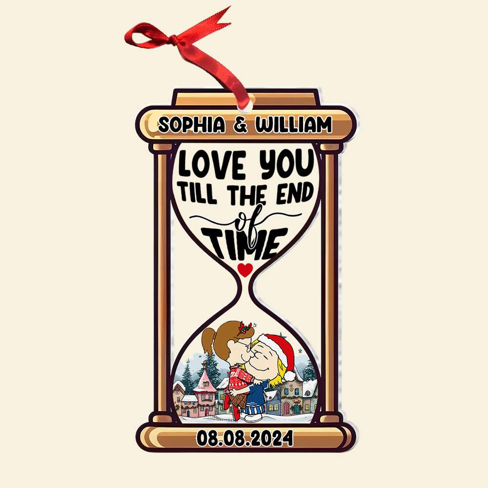Personalized Valentine'S Day Gifts - Christmas Ornament For Couples - Love You Till The End Of Time - Image 4