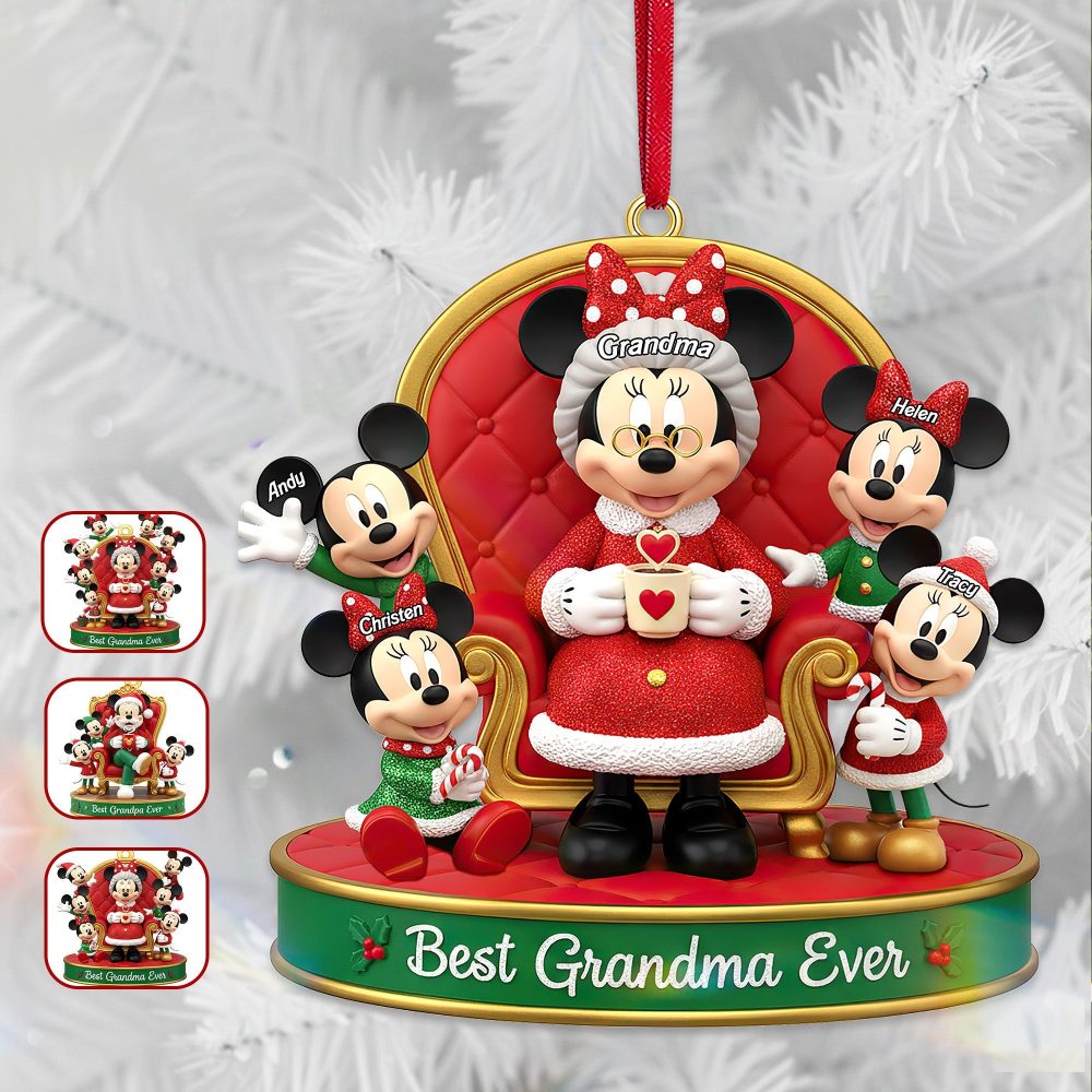 Best Grandma Ever - Personalized Christmas Ornament For Grandparents