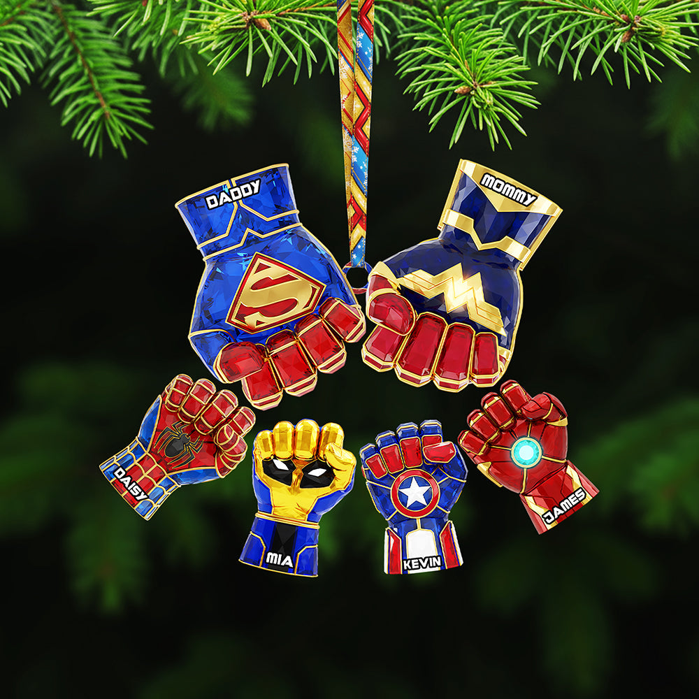 Family Fist Bump Ornament - Personalized Gifts For Family Bonding - Image 2