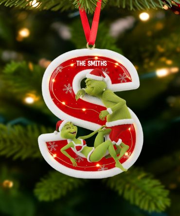 Celebrate Love This Christmas! - Custom Alphabet Letter Gifts - A Unique Ornament For Couples, Family & Friends