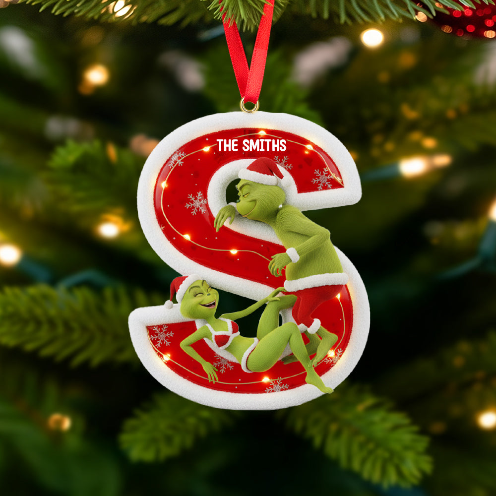 Celebrate Love This Christmas! - Custom Alphabet Letter Gifts - A Unique Ornament For Couples, Family & Friends