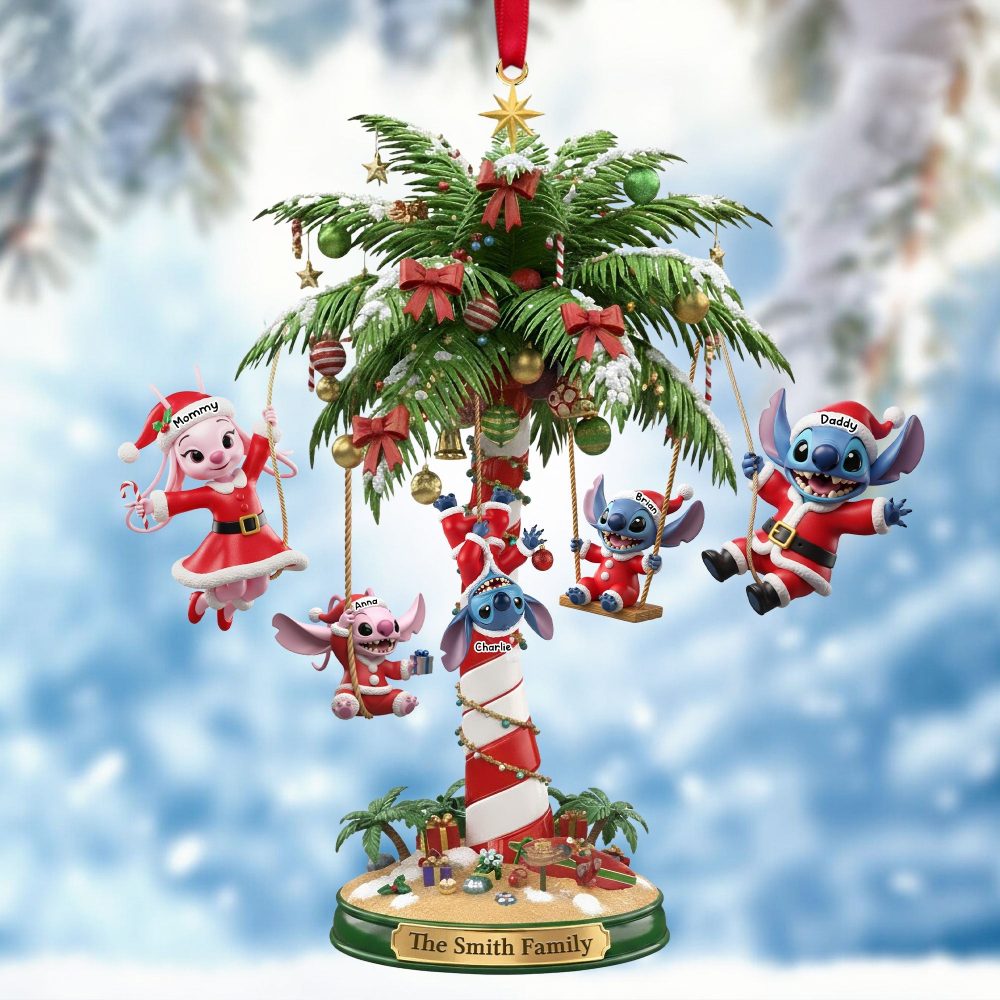 Bring Joy To Your Family: Alien Family Ornament - Personalized Christmas Gift