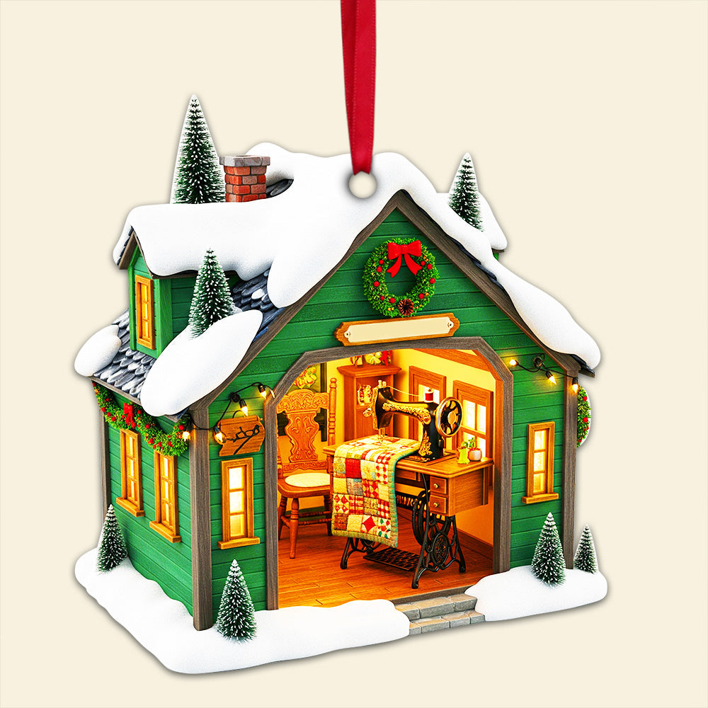 Sewing Room Christmas Ornament - A Heartwarming Personalized Gift For Sewing Lovers - Image 3