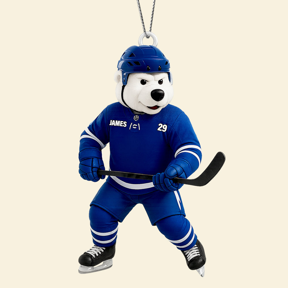 Bring Joy To Hockey Lovers - Ice Rink Spirit Christmas Ornament Personalized Gift For Players & Fans - Image 3