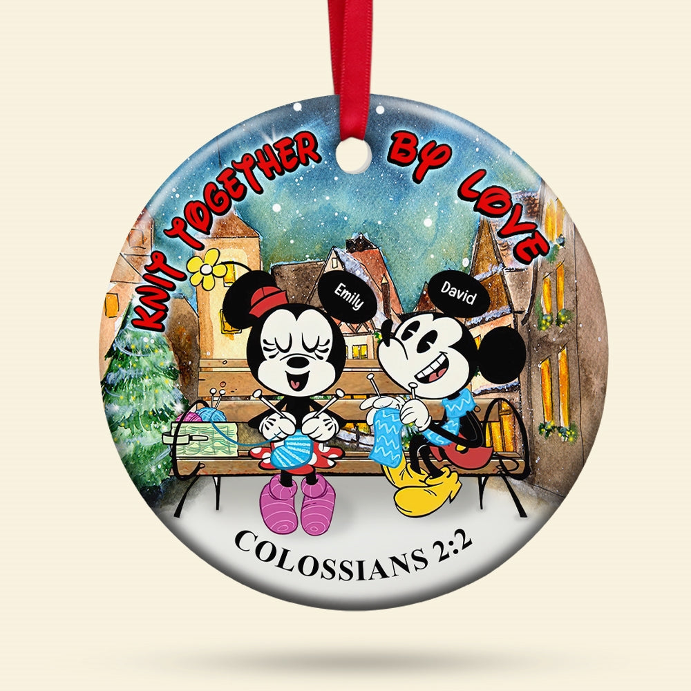 Personalized Gifts For Knitting Couple Ornament 04Xqqn260724 - Image 4