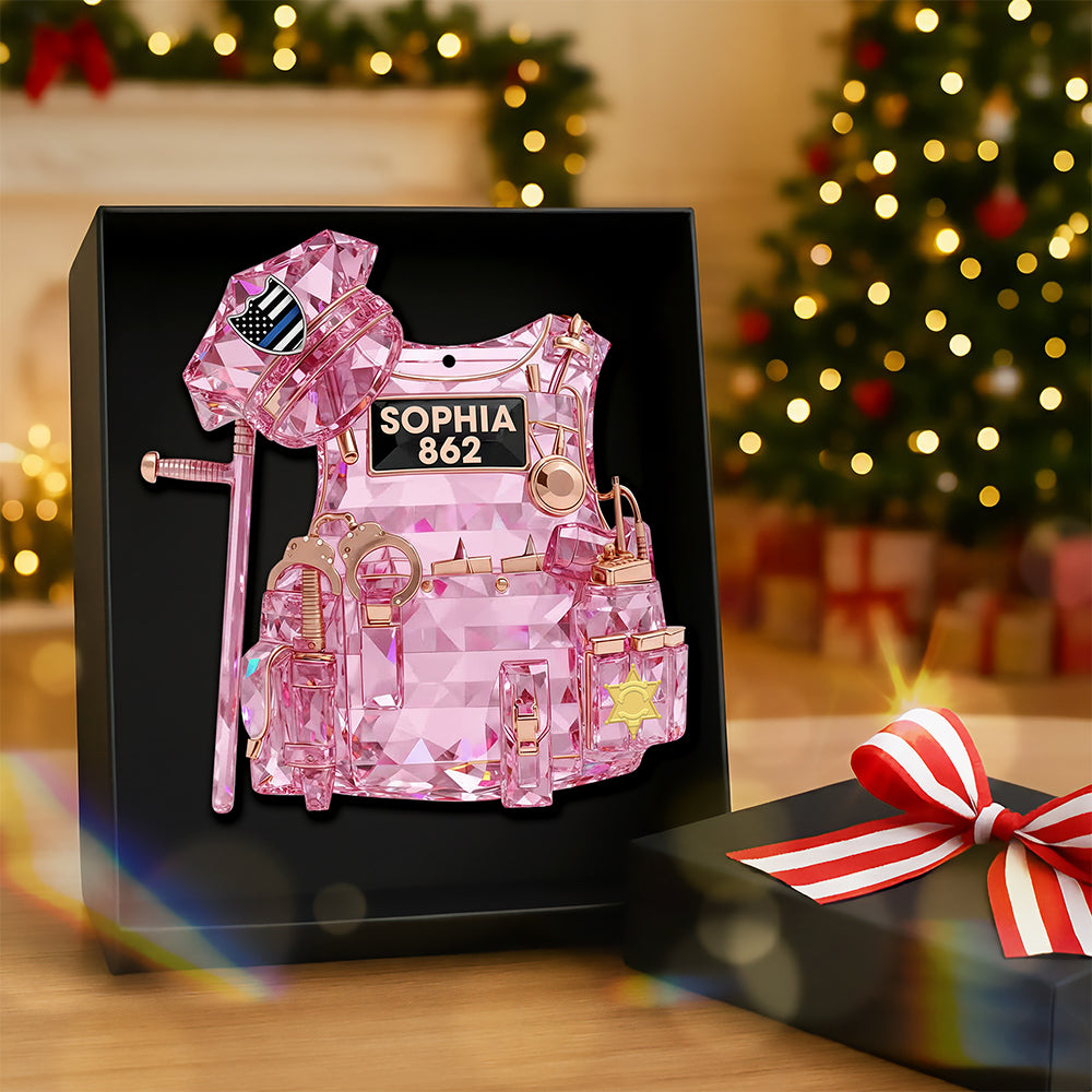 Police Vest Christmas Ornament - Personalized Gifts For Police Officer 04Qhqn101025 - Image 3