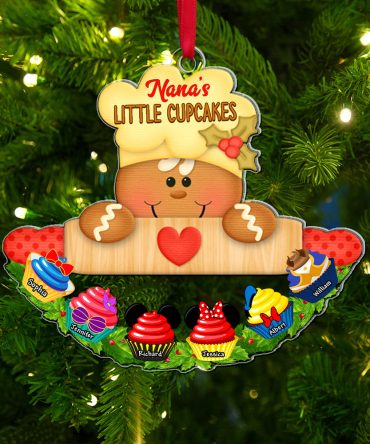 Personalized Gifts For Grandma, Sweet Cupcake Christmas Ornament 04Naqn270924