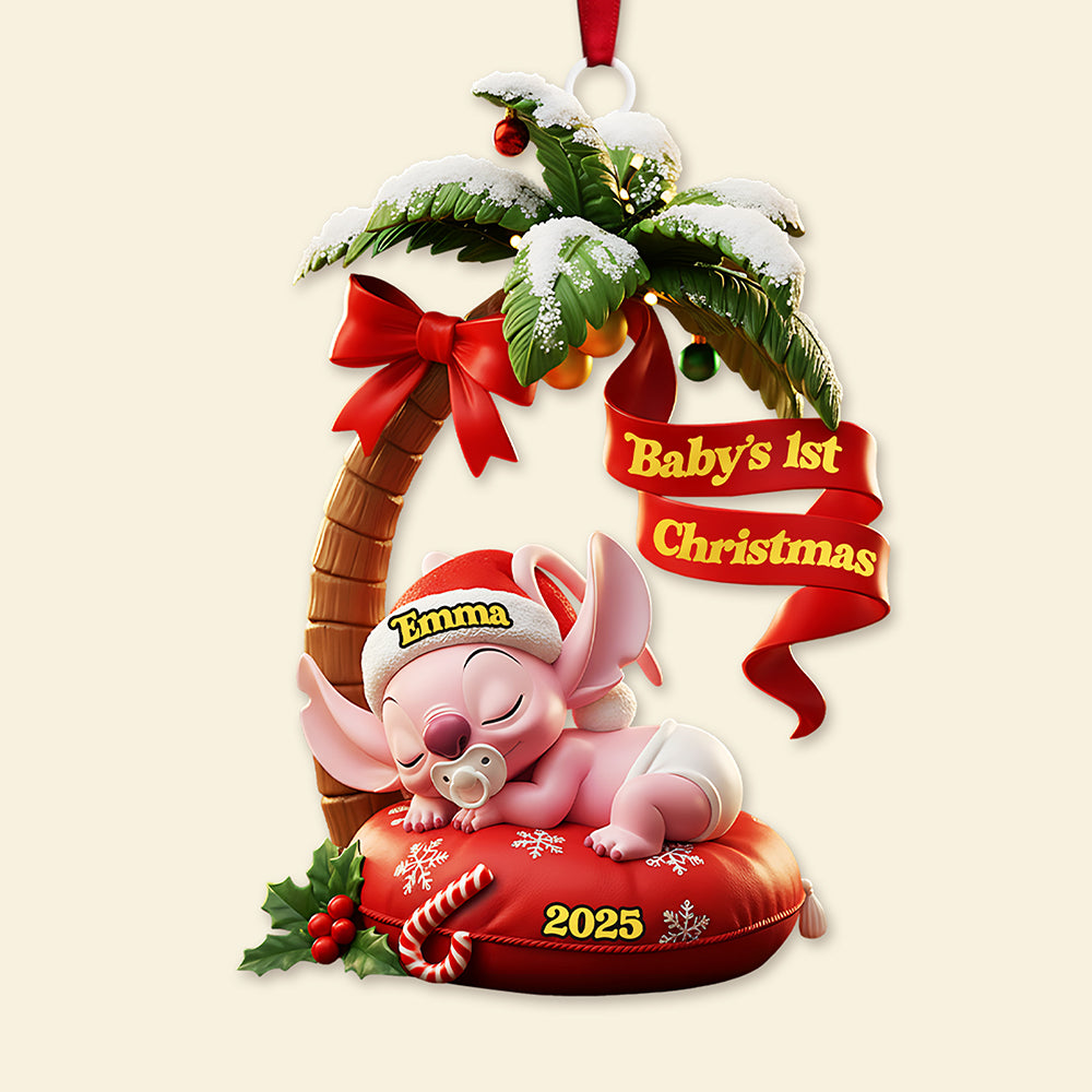 Personalized Gifts For Christmas, New Born Baby Acrylic Ornament 03Kita300925 - Image 4