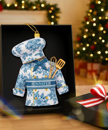 Toile De Jouy Christmas Ornament - Personalized Gift For Chefs 03Pgqn181025