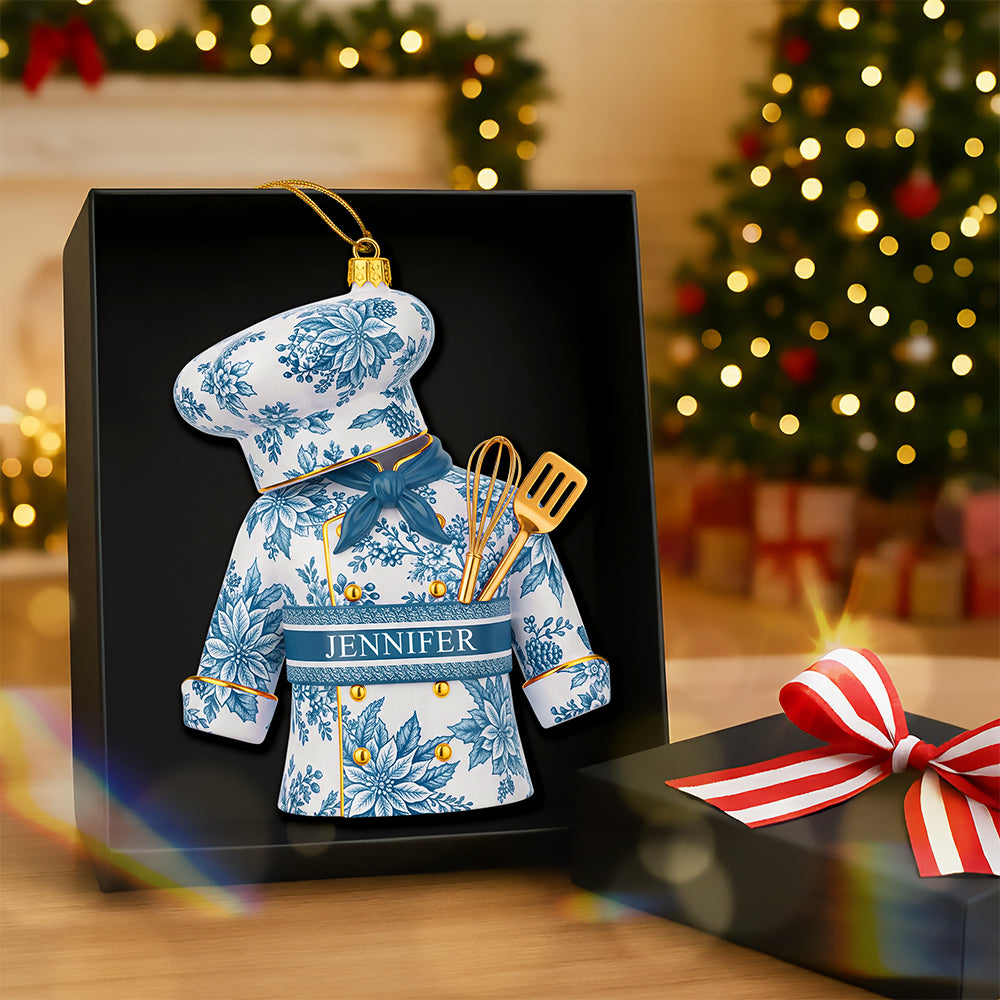 Toile De Jouy Christmas Ornament - Personalized Gift For Chefs 03Pgqn181025