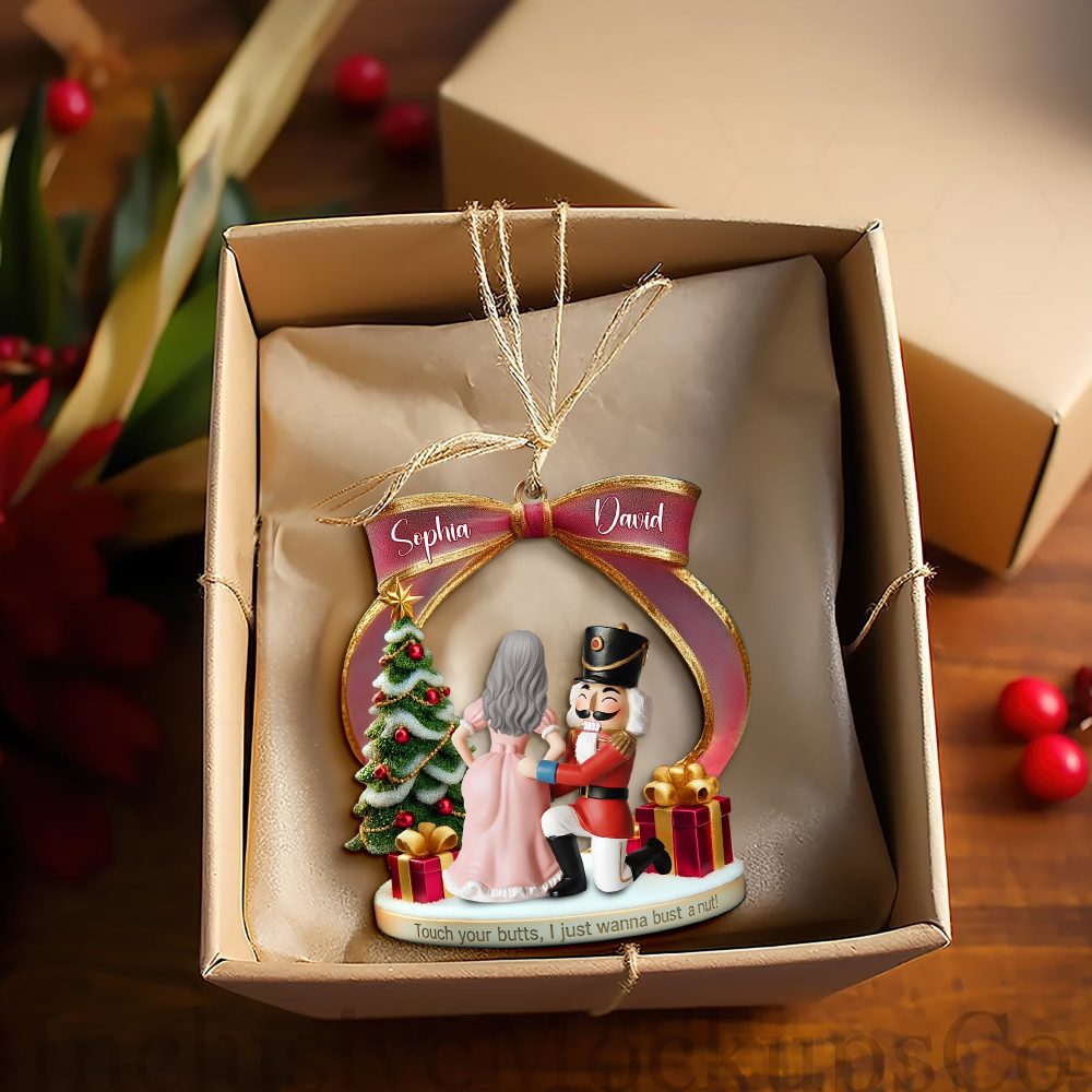 Cheeky Touch Couple Ornament - Personalized Christmas Gift For Couples 02Tglu190925 - Image 3