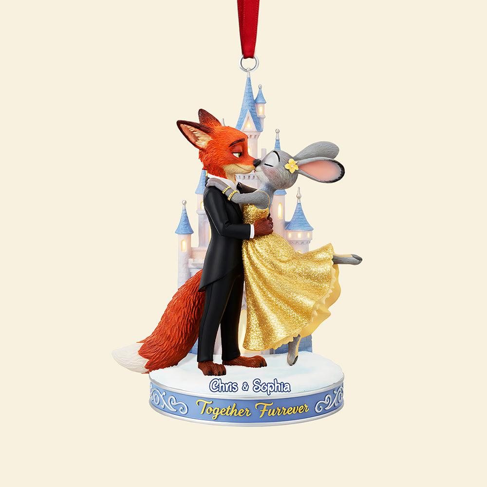 Personalized Gifts For Christmas, Kissing Couple Acrylic Ornament 04Nata031025 - Image 4