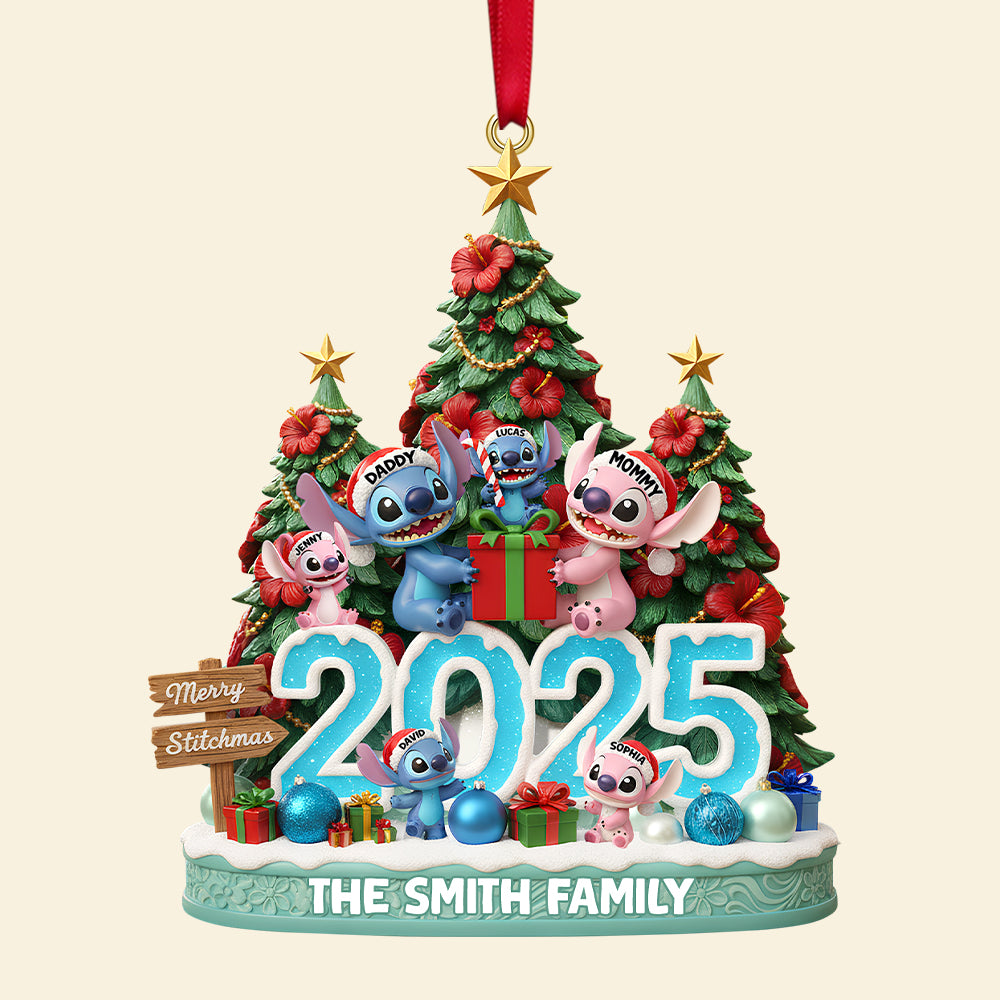Aliens Family Personalized Gifts For Family Christmas Ornament 04Patn161025 - Image 4