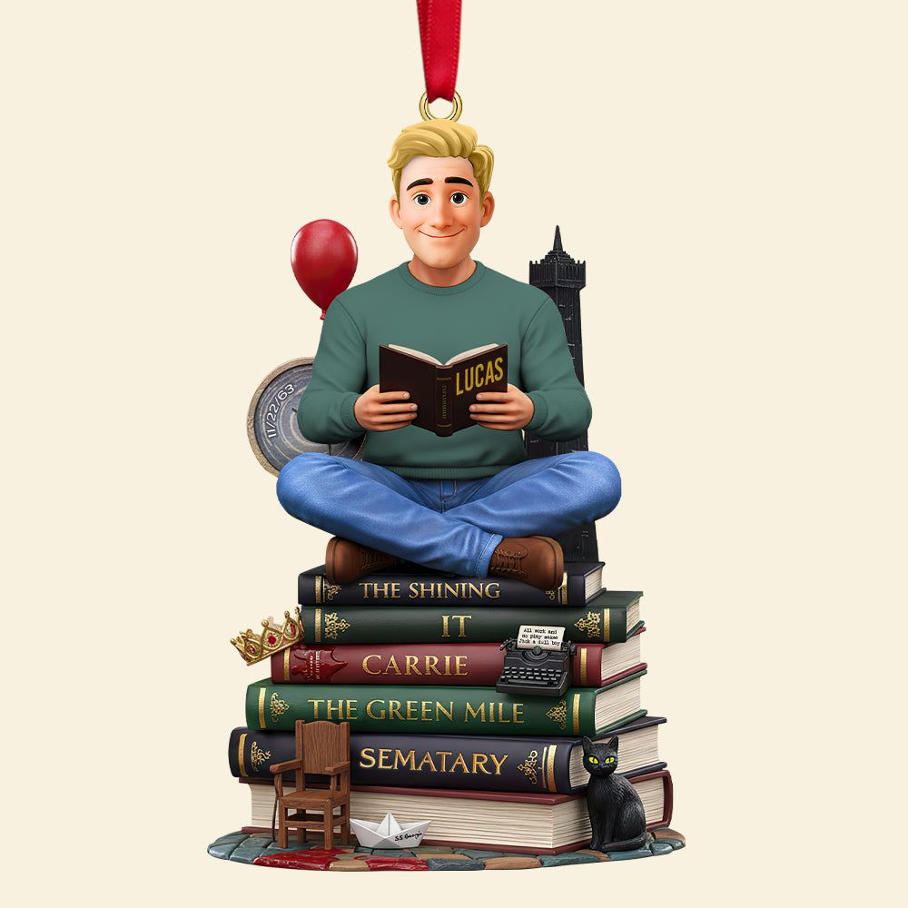 Personalized Gifts For Book Lovers Christmas Ornament 02Hutn181025 - Image 4
