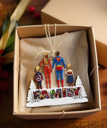 Best Family Ever Ornament - Personalized Gifts For Family 04Ohlu111025
