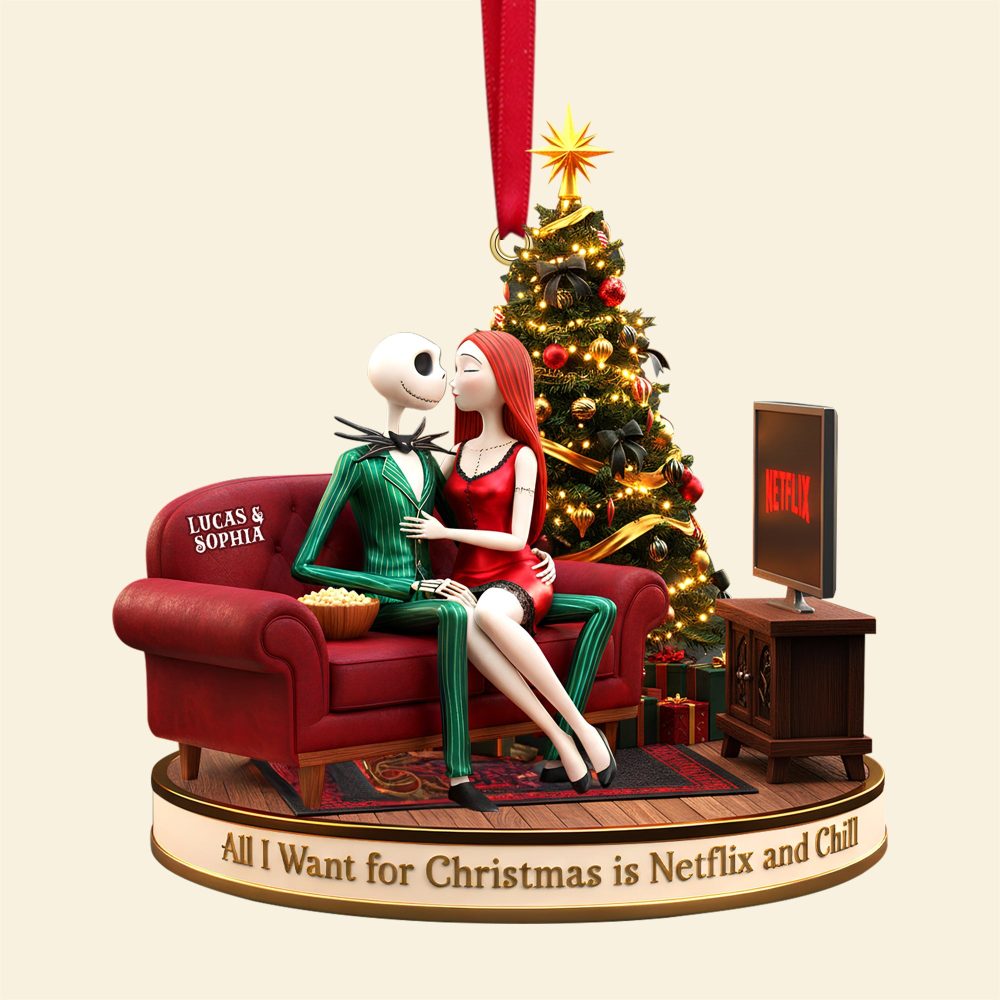 Personalized Gifts For Couple Christmas Ornament 04Pgtn231025 - Image 4