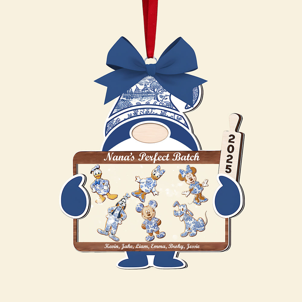 Layered Christmas Grandma Mommy Toile De Jouy Shaker Ornament 04Pgta240925 - Image 4