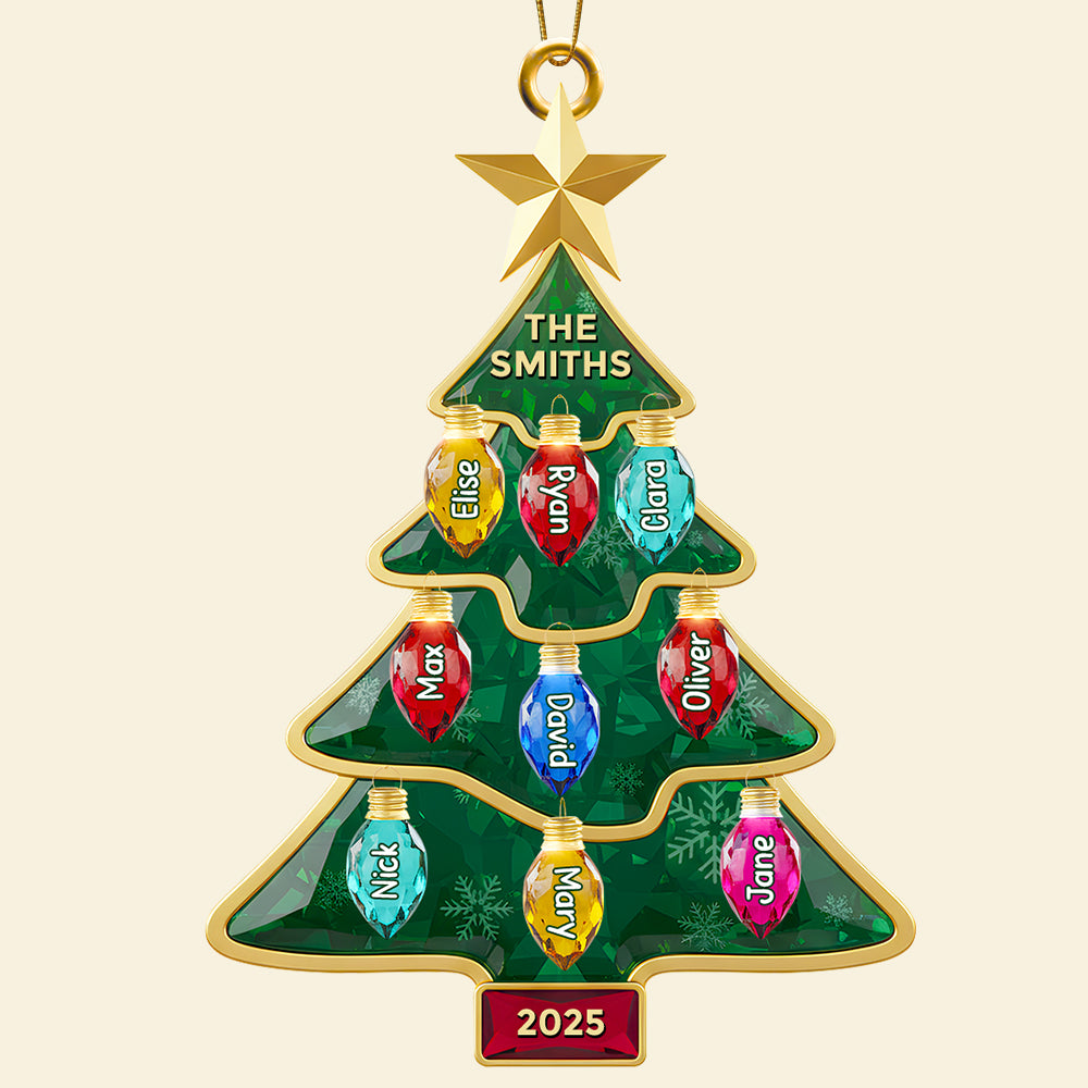 Family Light-Up Christmas Tree Ornament Personalized Gifts For Family 01Nadt161025 - Image 4